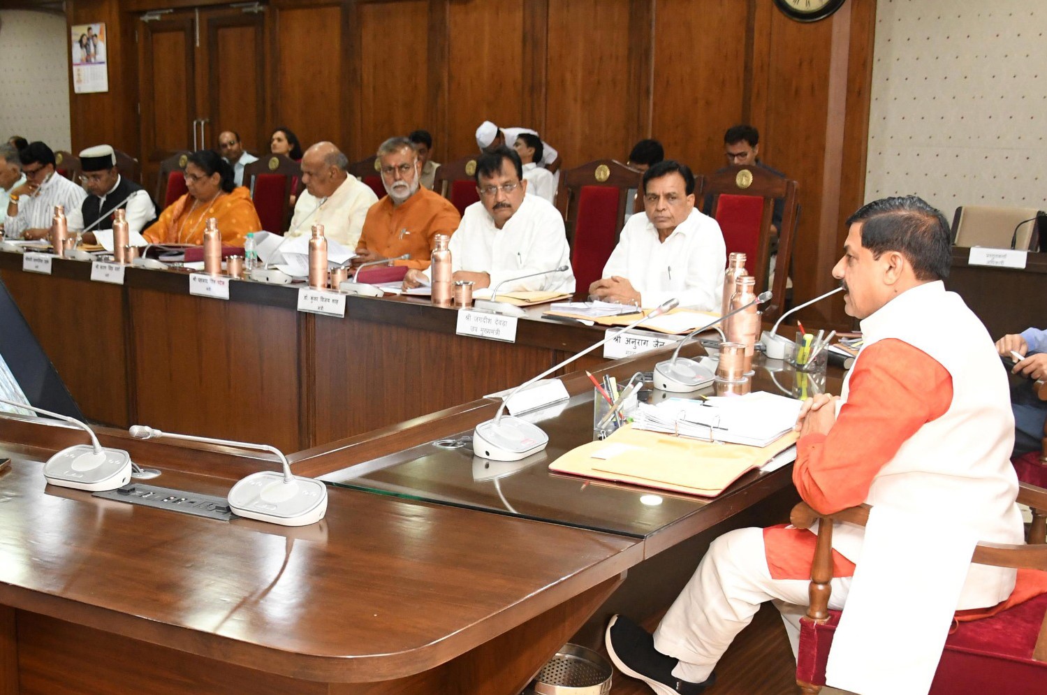 Vijay Shah in Cabinet Meeting