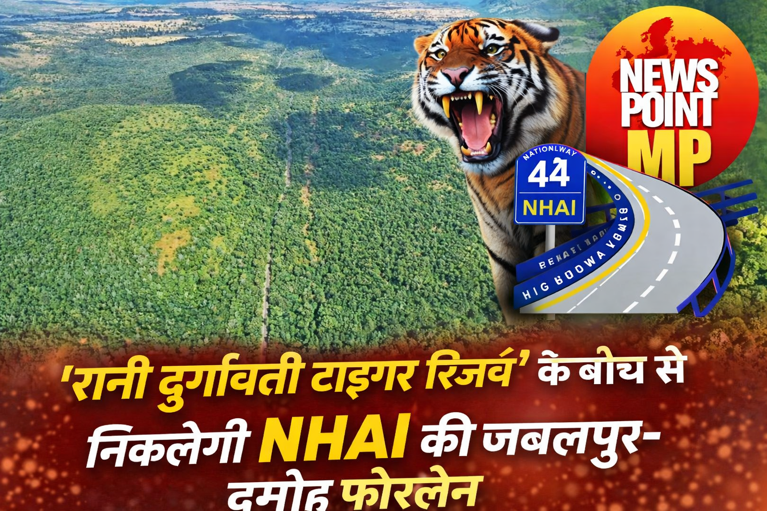 Rani Durgavati Tiger Reserve Four Lane Road