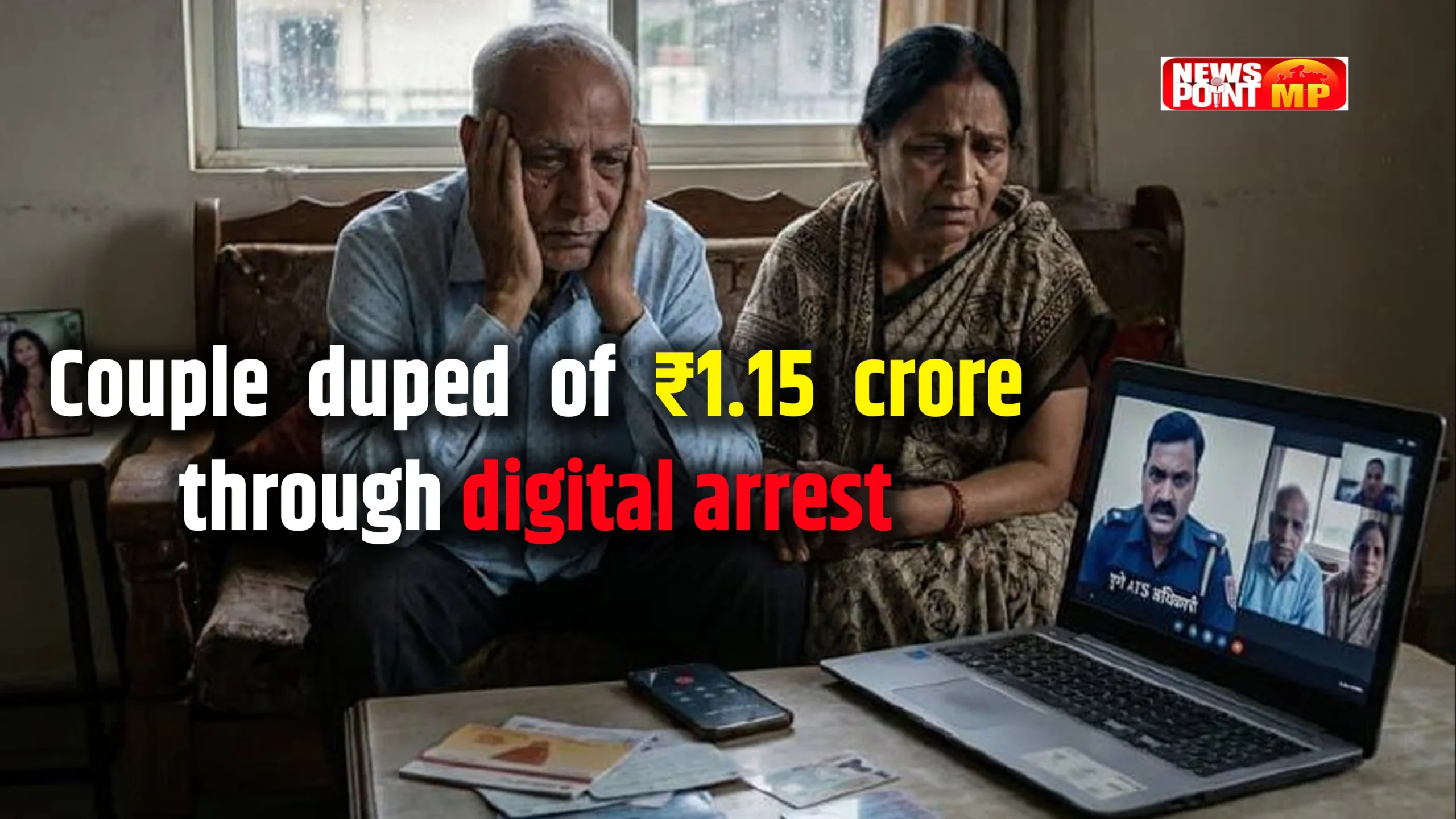 ‘Digital Arrest’ के नाम पर दंपत्ति से ₹1.15 करोड़ की ठगी, फर्जी ATS अधिकारी गिरफ्तार?