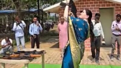 AK-47 फायरिंग का वीडियो वायरल, IPS अंकिता शर्मा से पुलिस मुख्यालय ने मांगा स्पष्टीकरण