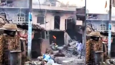 बिहार के सीवान में पटाखा विस्फोट, 5 की मौत; मकान की छत उड़ी